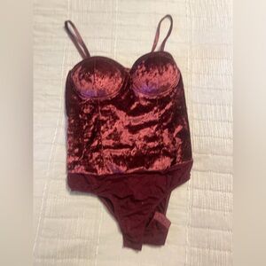 Say What? Red Velvet Bra Intimates